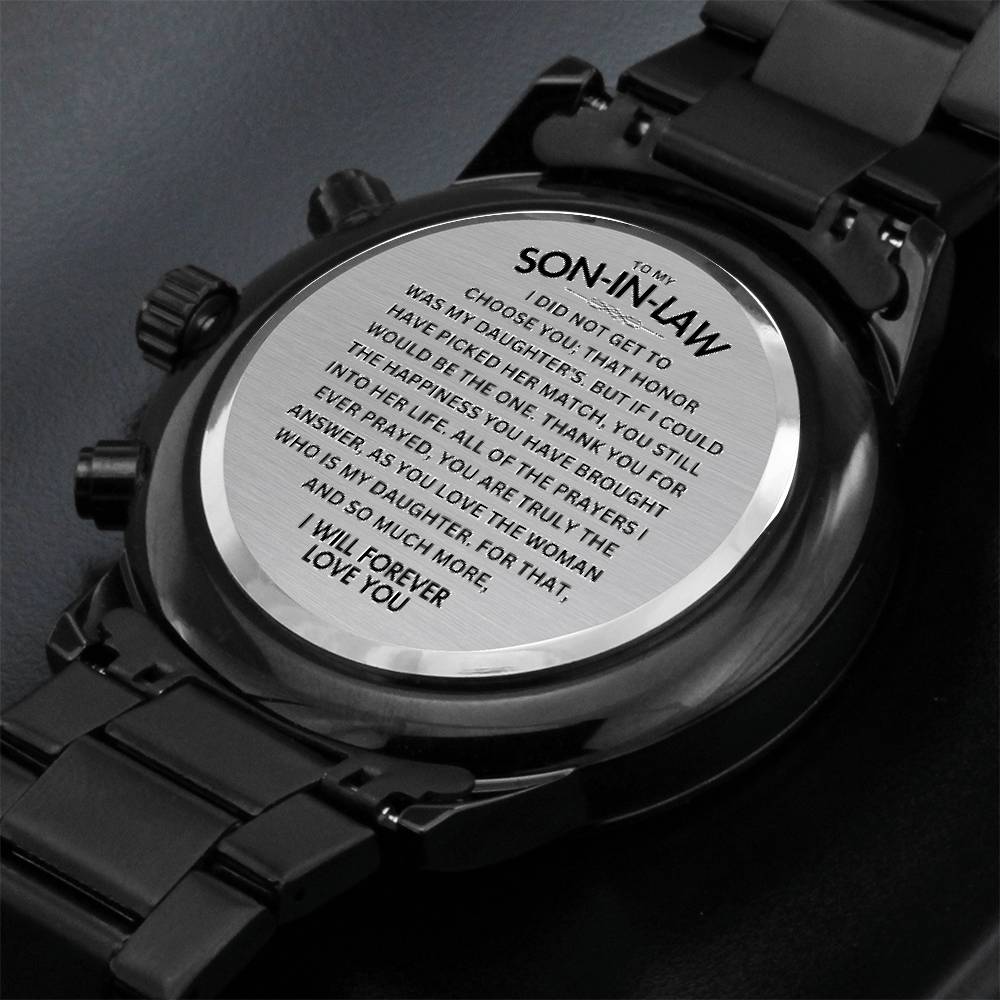 Engraved Watch - To My Son-in-law