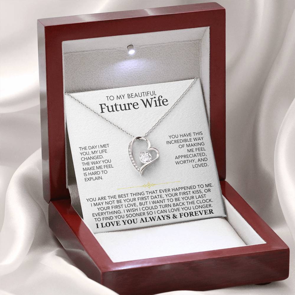 Heart Necklace - To My Beautiful Future Wife