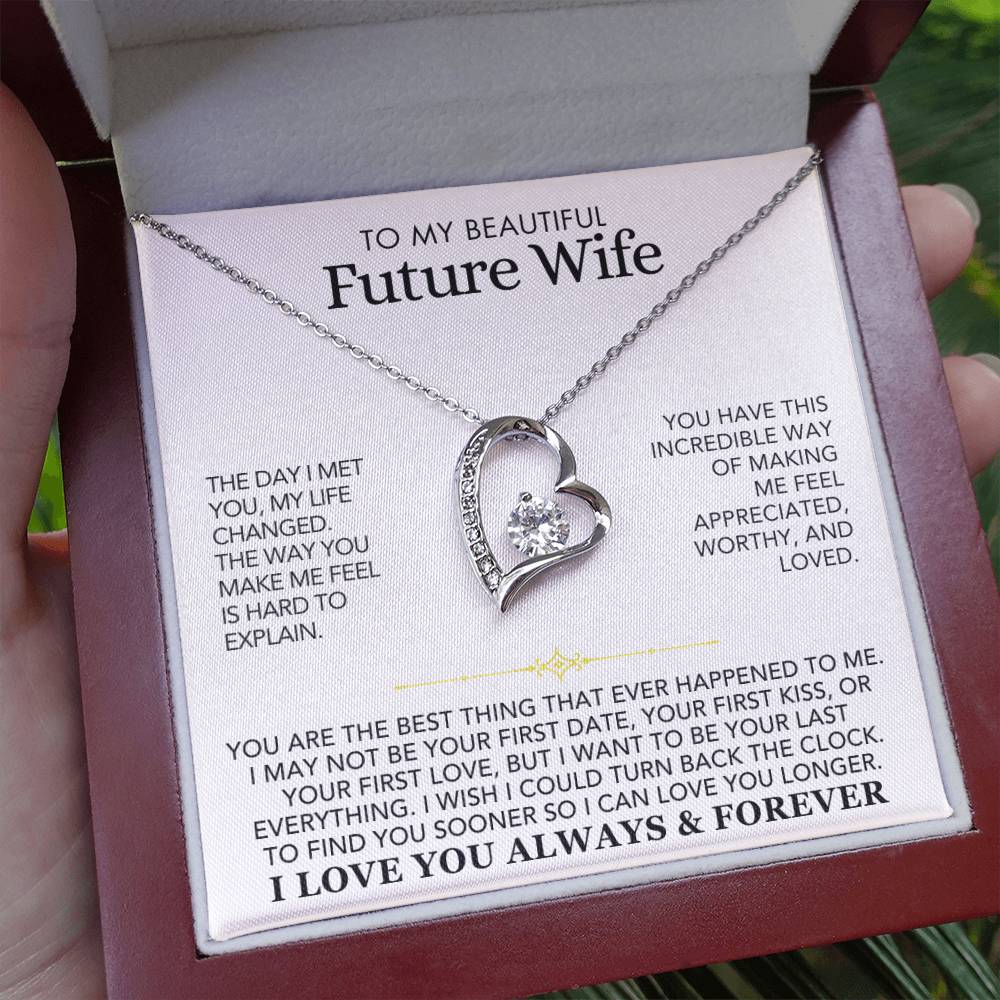 Heart Necklace - To My Beautiful Future Wife