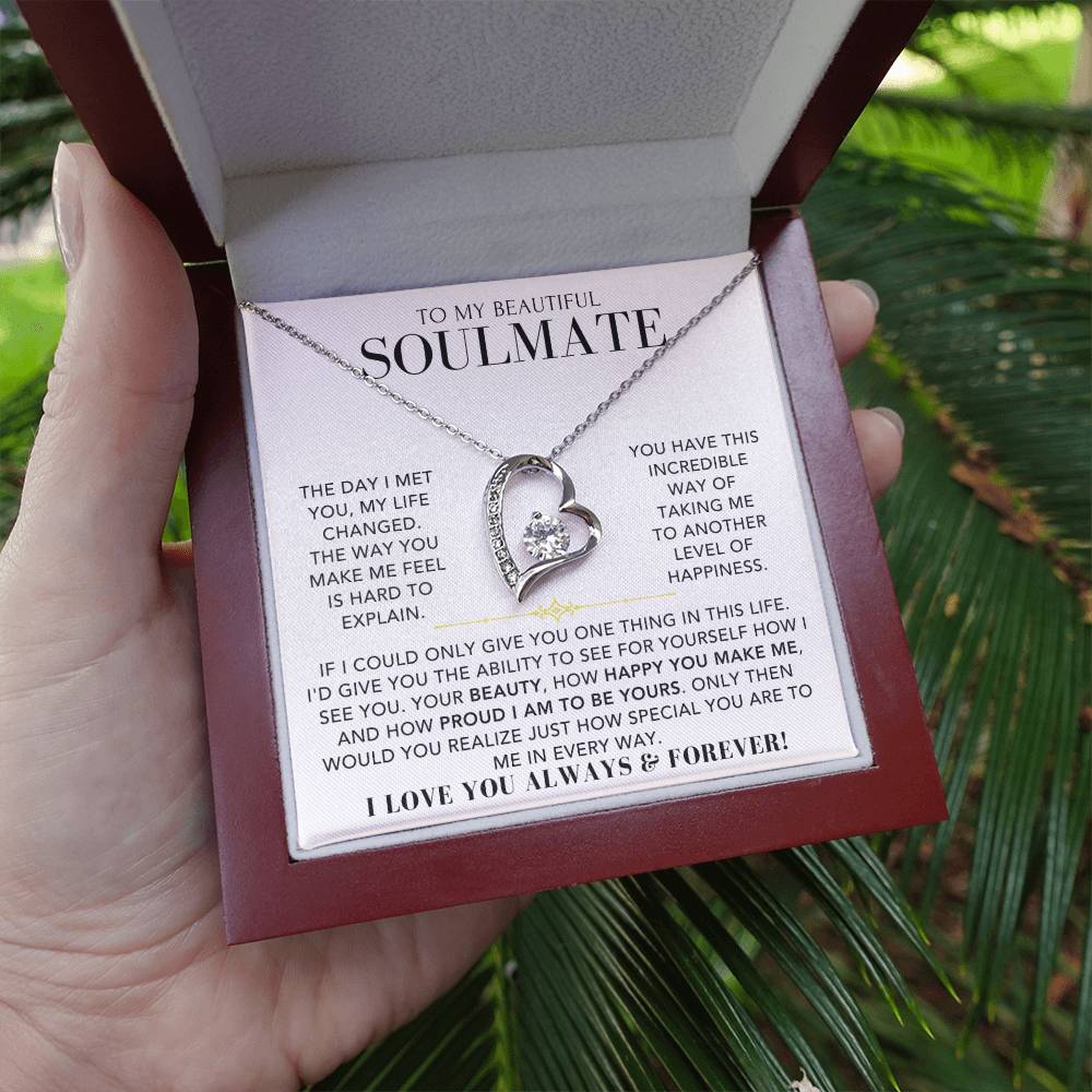 Heart Necklace - To My Soulmate