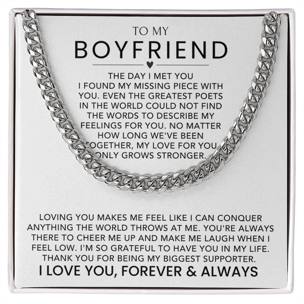 To My Boyfriend - Cuban Link Chain