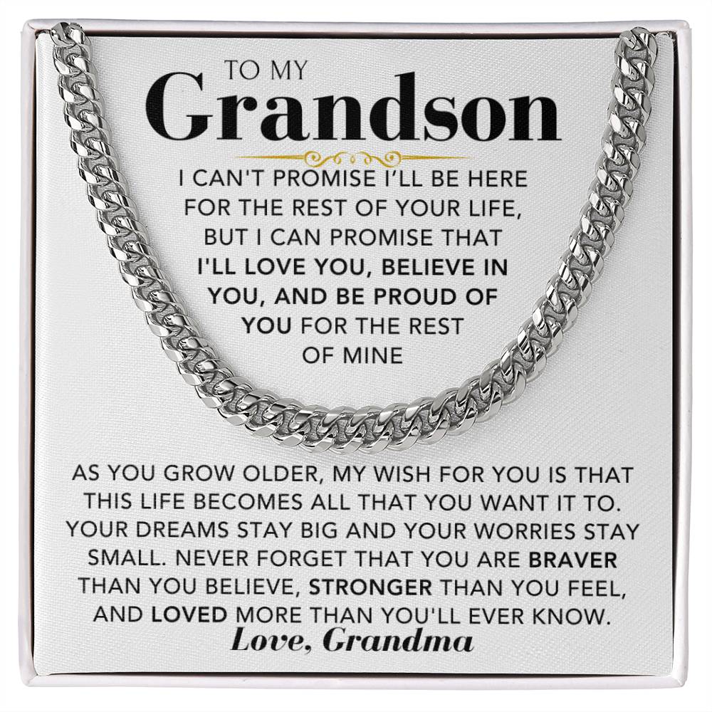 Chain - To My Grandson, Love Grandma