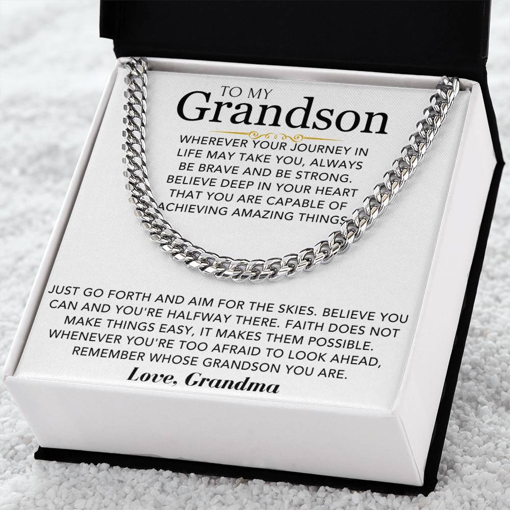 Chain - To My Grandson, Love Grandma