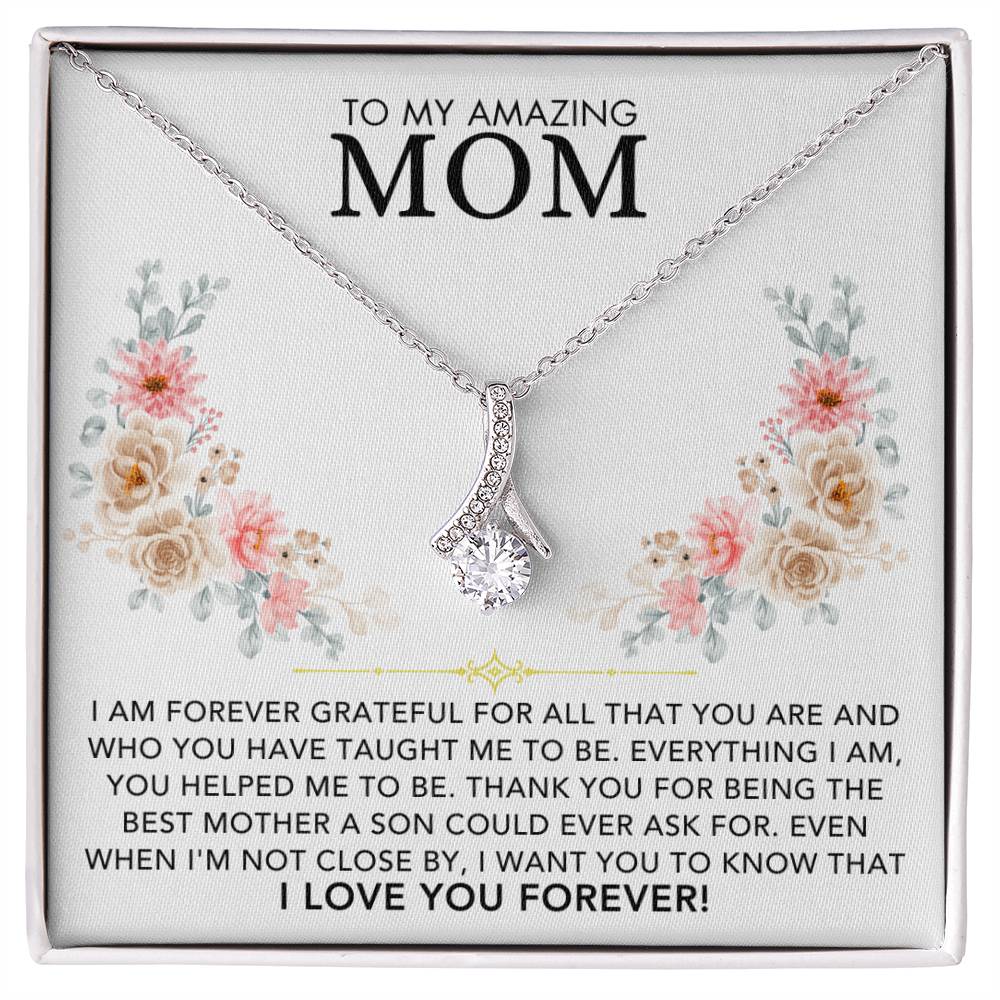 Infinite Love Necklace - To My Amazing Mom, Love Son