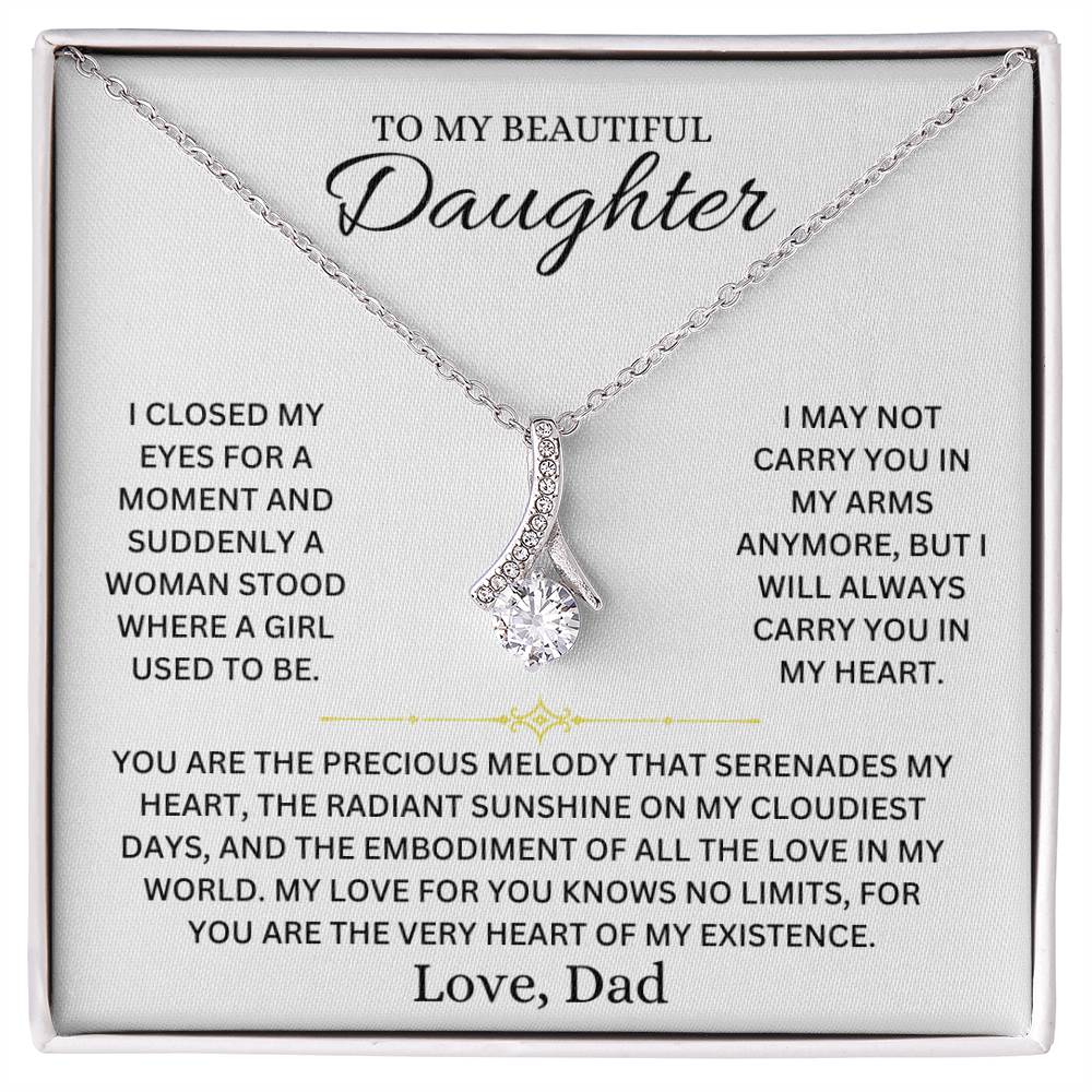 Infinite Love Necklace - To My Daughter, Love Dad