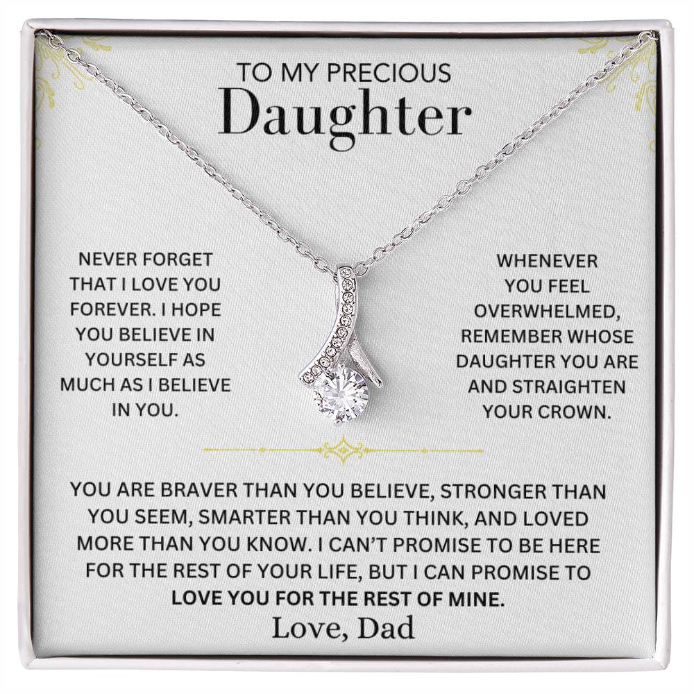 Infinite Love Necklace - To My Daughter, Love Dad