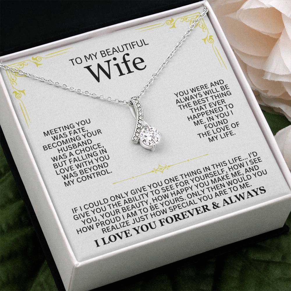 Infinite Love Necklace - To My Beautiful Wife