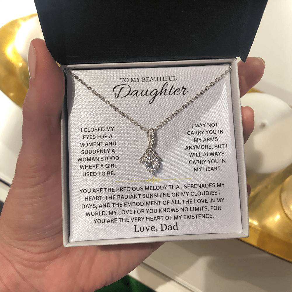 Infinite Love Necklace - To My Daughter, Love Dad