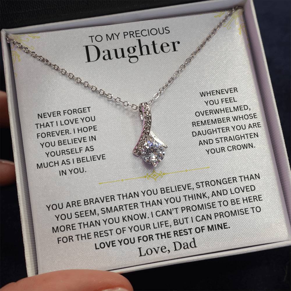 Infinite Love Necklace - To My Daughter, Love Dad