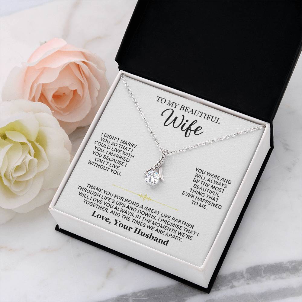 Infinite Love Necklace - To My Beautiful Wife