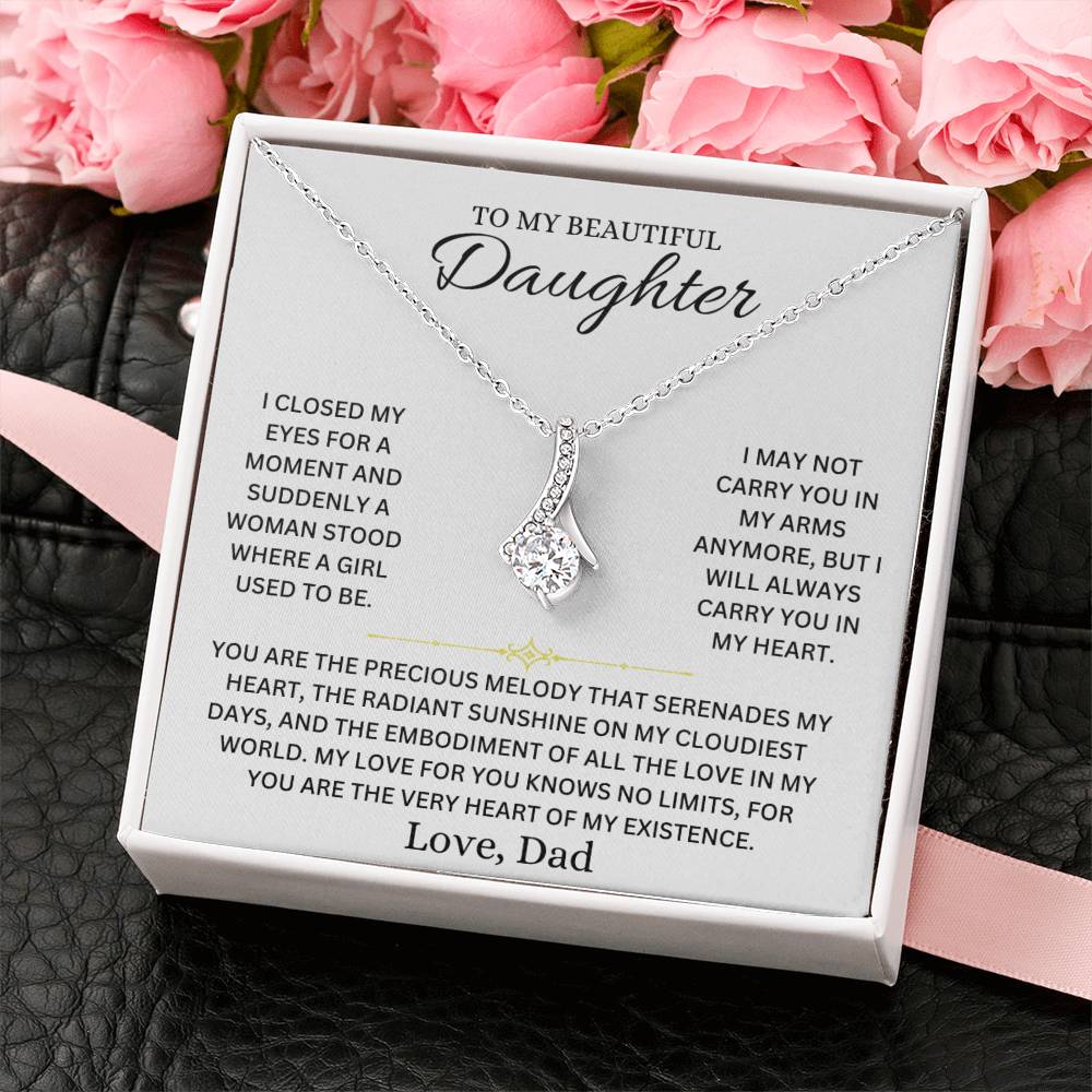 Infinite Love Necklace - To My Daughter, Love Dad