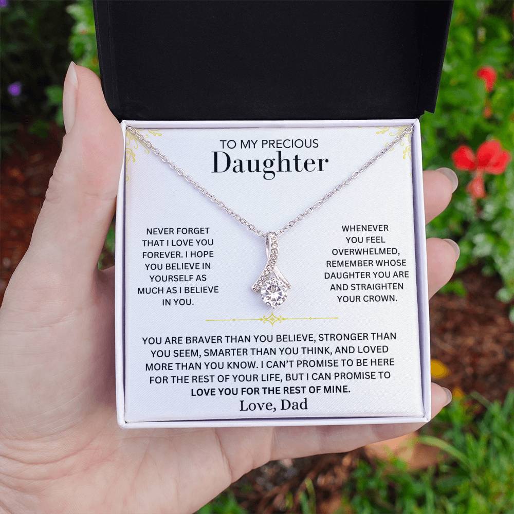 Infinite Love Necklace - To My Daughter, Love Dad