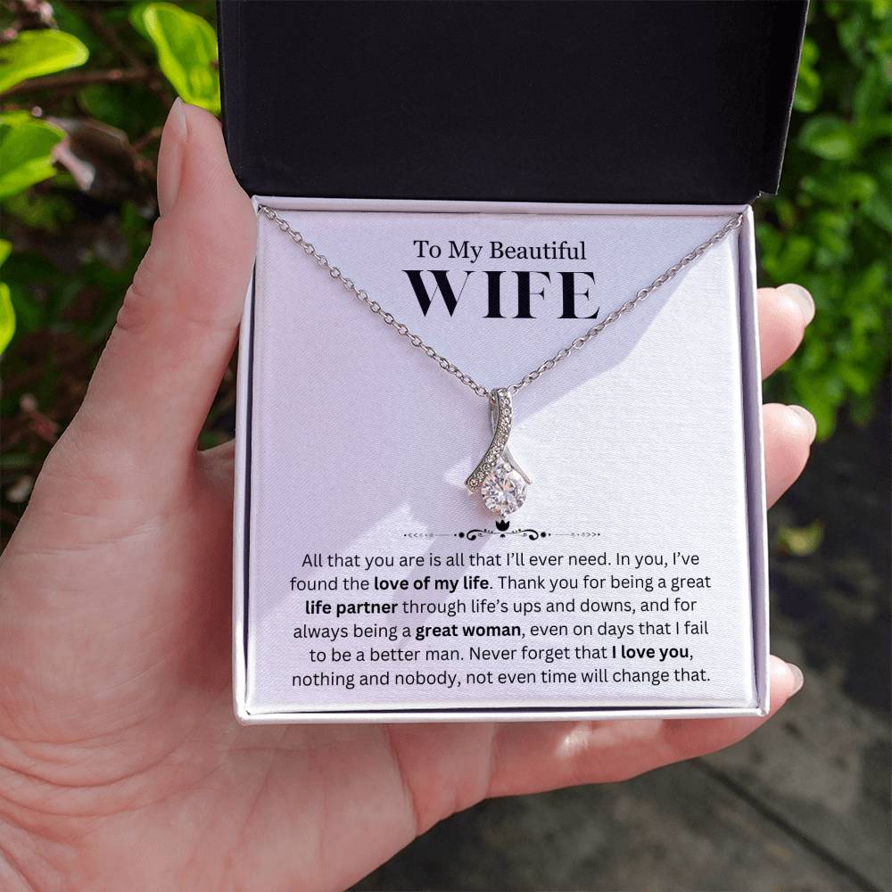 Infinite Love Necklace - To My Beautiful Wife