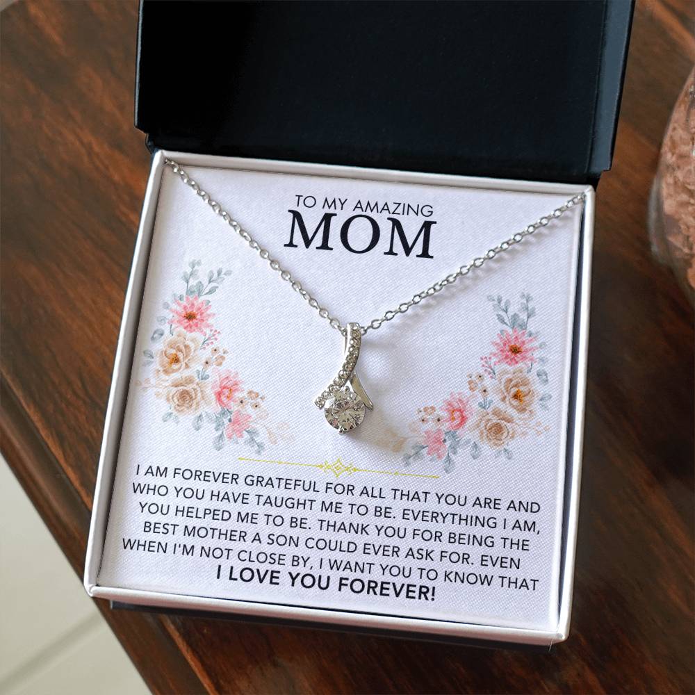 Infinite Love Necklace - To My Amazing Mom, Love Son