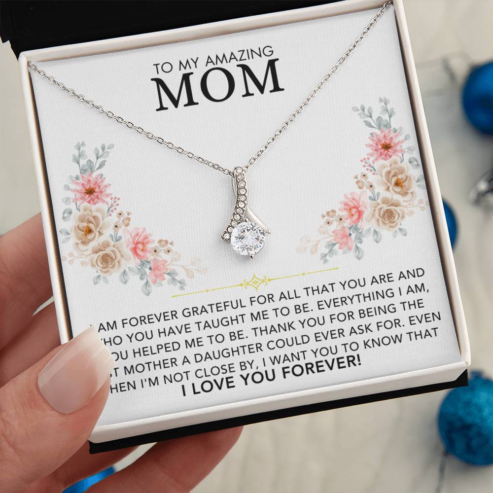 Infinite Love Necklace - To My Amazing Mom, Love Daughter