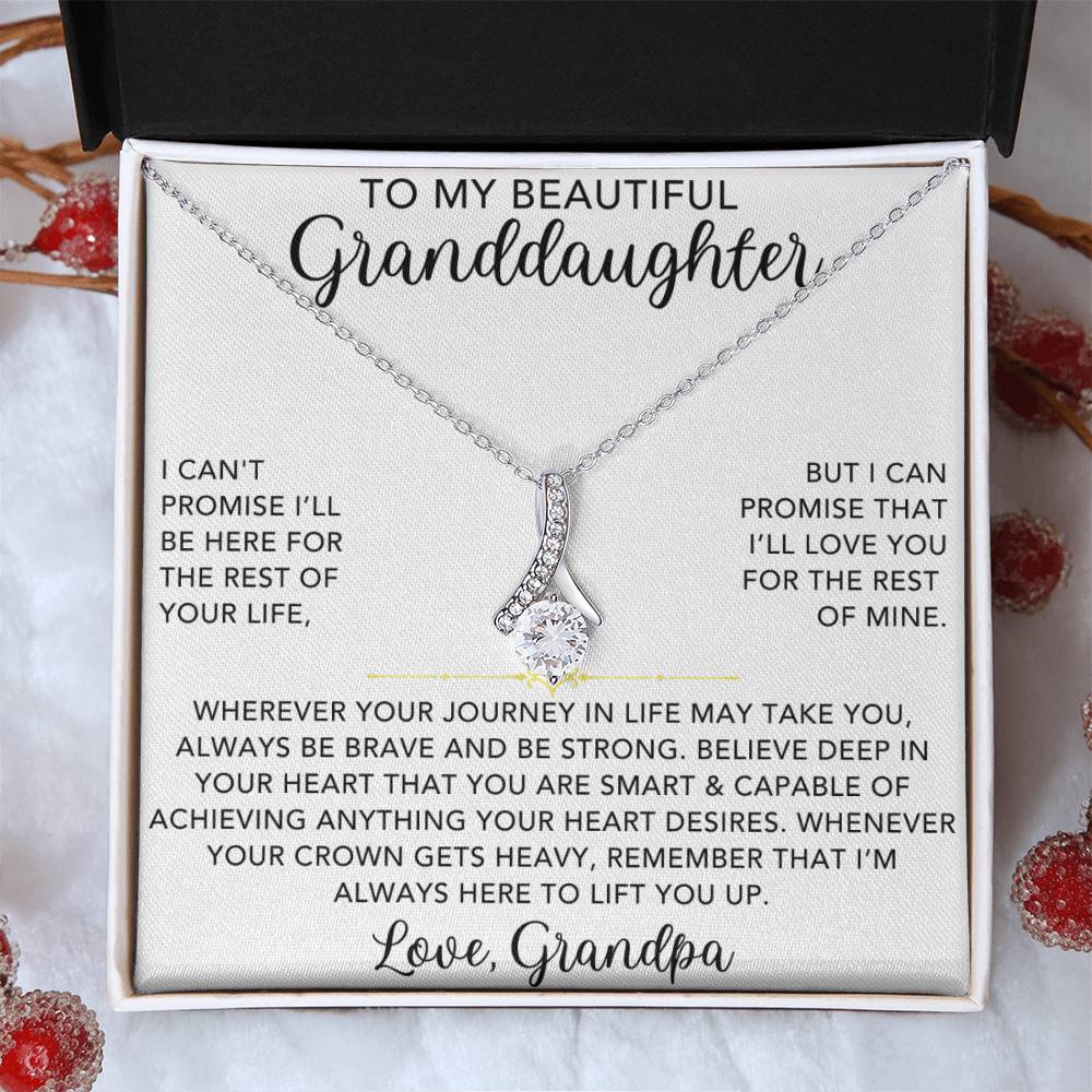 Infinite Love Necklace - To My Granddaughter, Love Grandpa