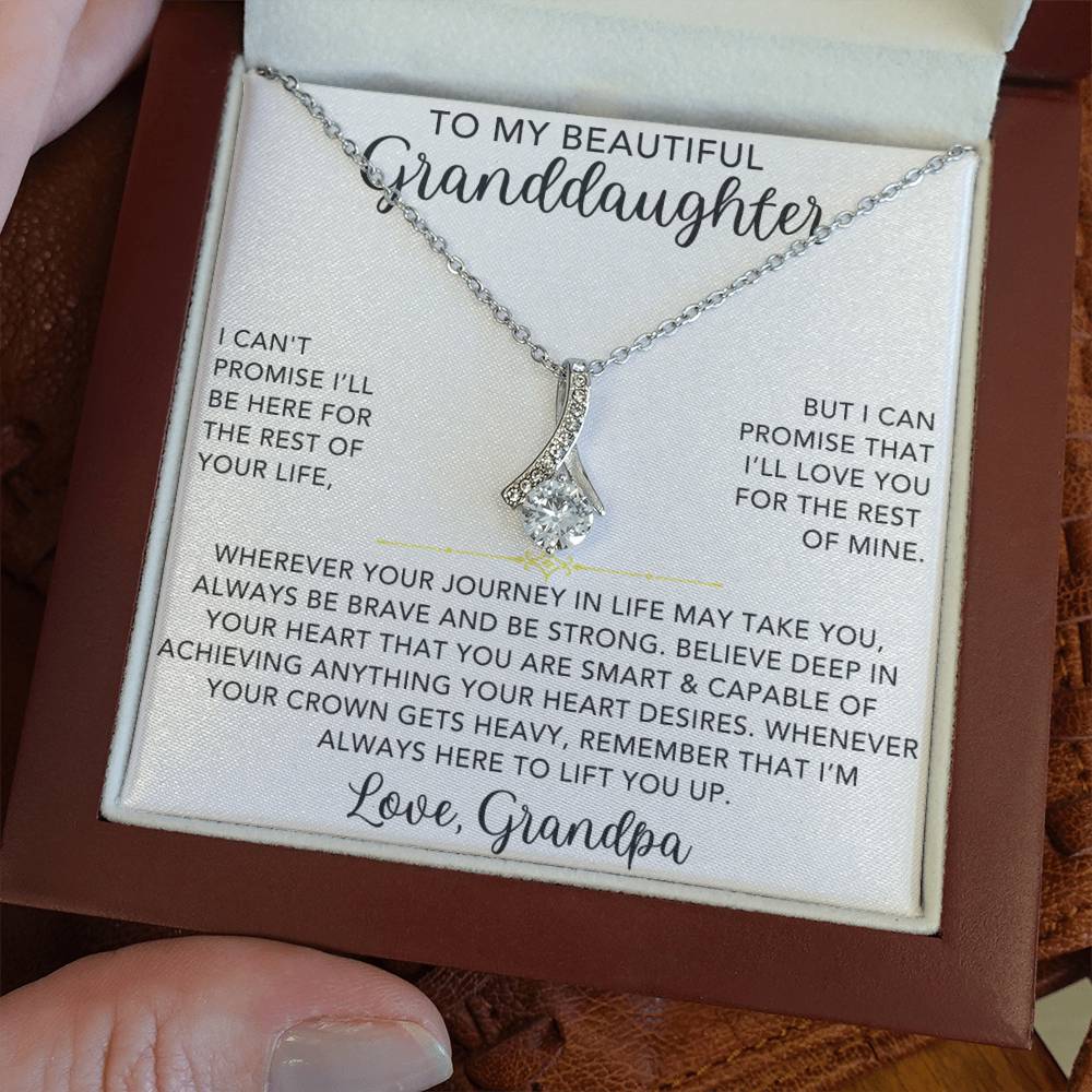 Infinite Love Necklace - To My Granddaughter, Love Grandpa