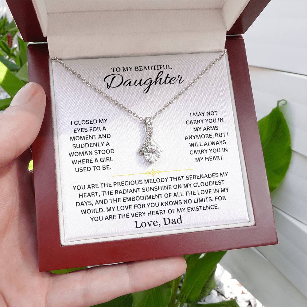 Infinite Love Necklace - To My Daughter, Love Dad