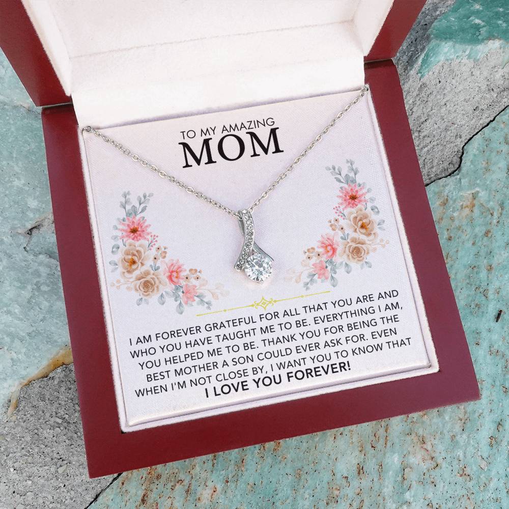 Infinite Love Necklace - To My Amazing Mom, Love Son