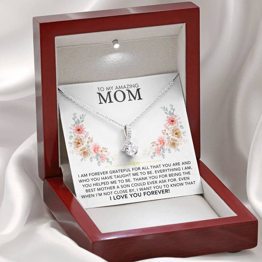 Infinite Love Necklace - To My Amazing Mom, Love Son