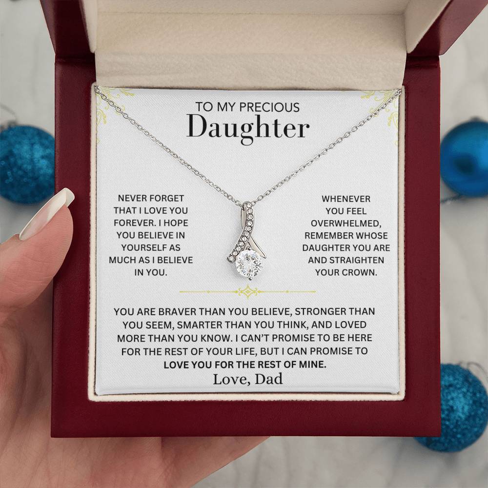 Infinite Love Necklace - To My Daughter, Love Dad