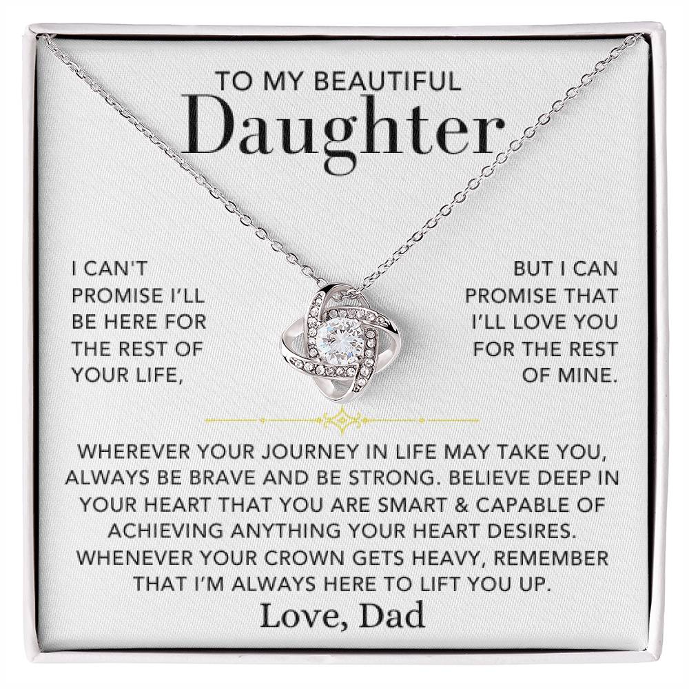 Love Knot Necklace - To My Daughter, Love Dad