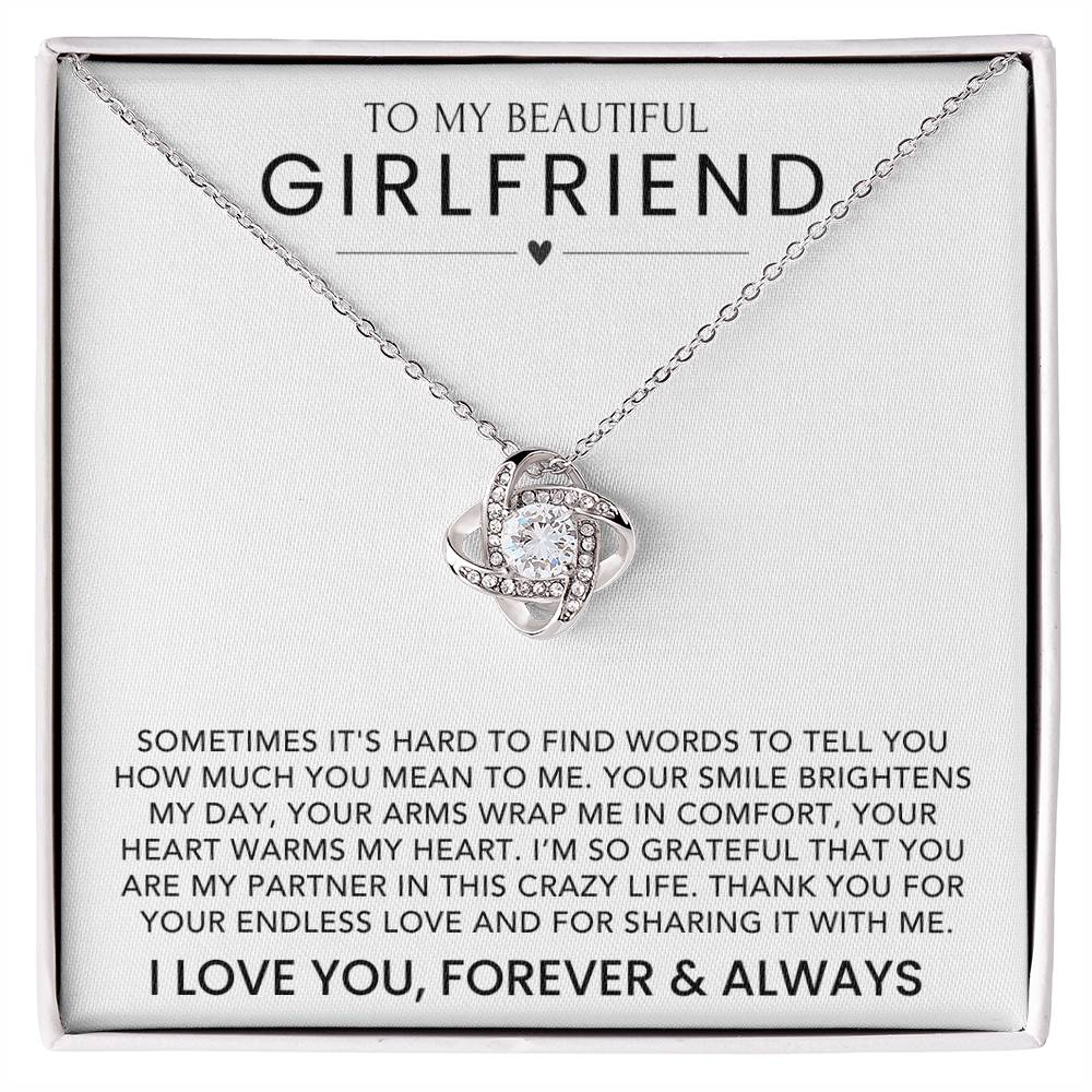 To My Girlfriend - Love Knot Necklace