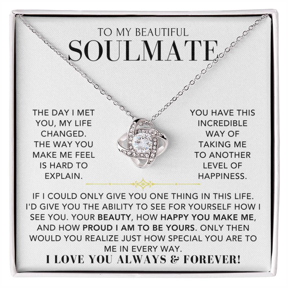 Love Knot Necklace - To My Soulmate