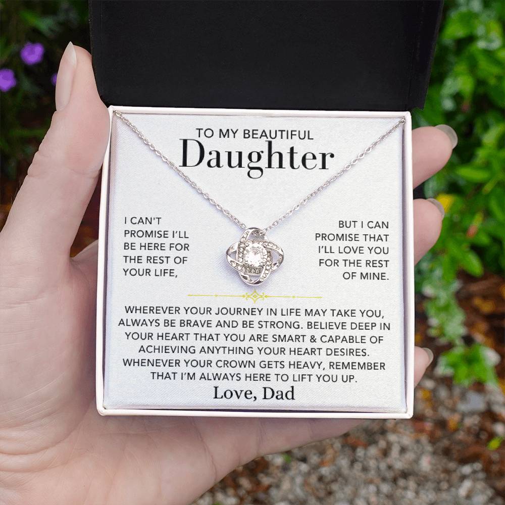 Love Knot Necklace - To My Daughter, Love Dad