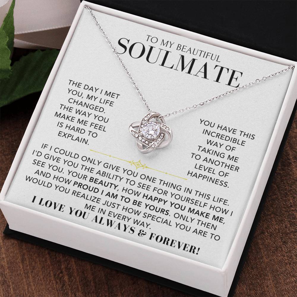 Love Knot Necklace - To My Soulmate