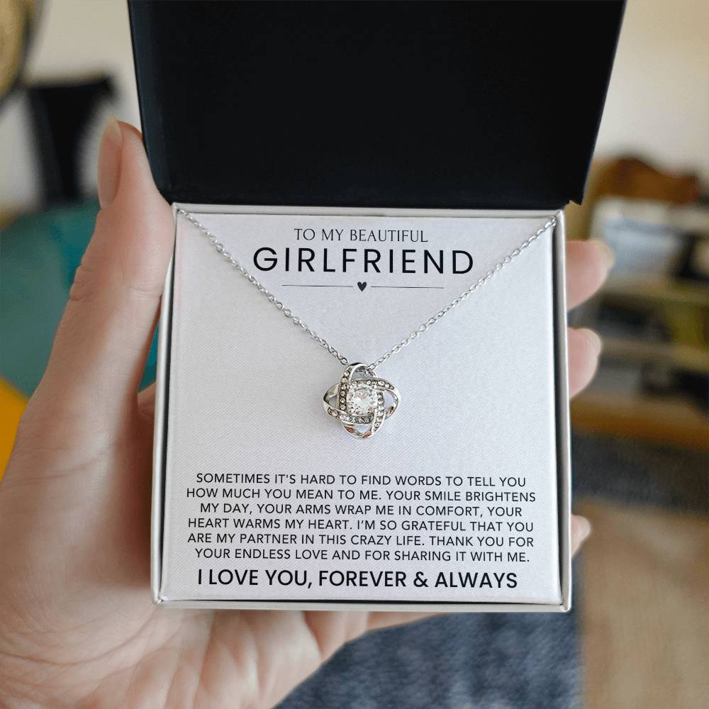 To My Girlfriend - Love Knot Necklace