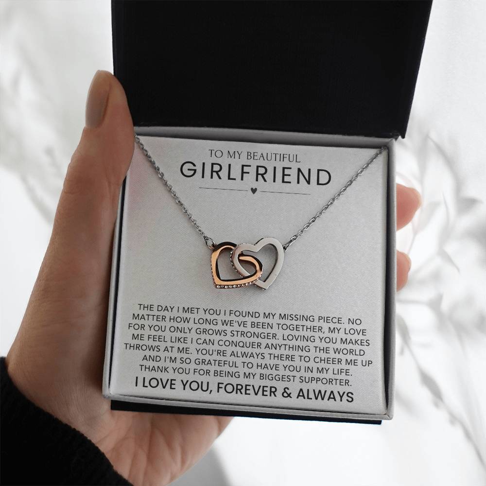 To My Girlfriend - Hearts Necklace