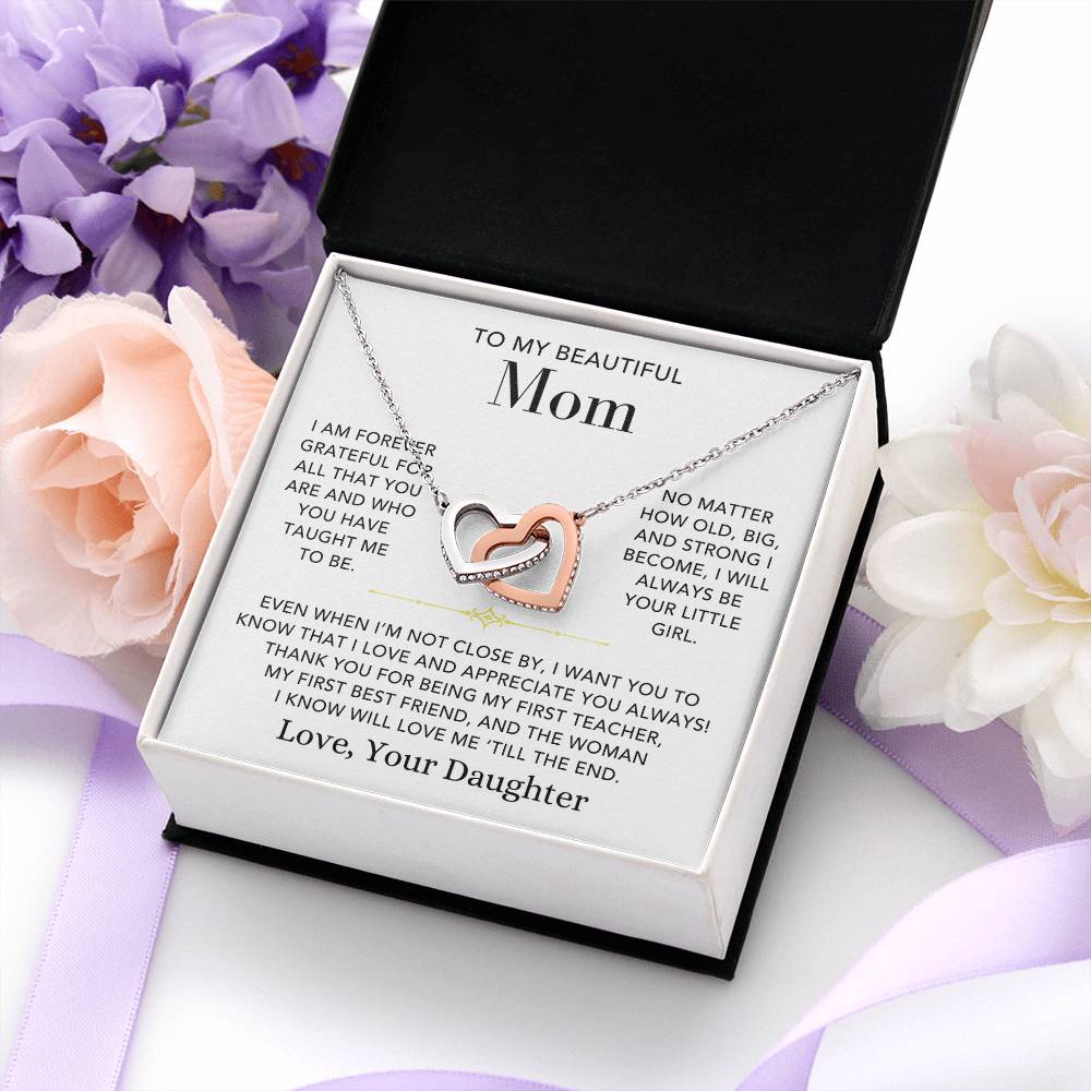 Personalized Mother's Day Necklace - To My Beautiful Mom, Love Daughter