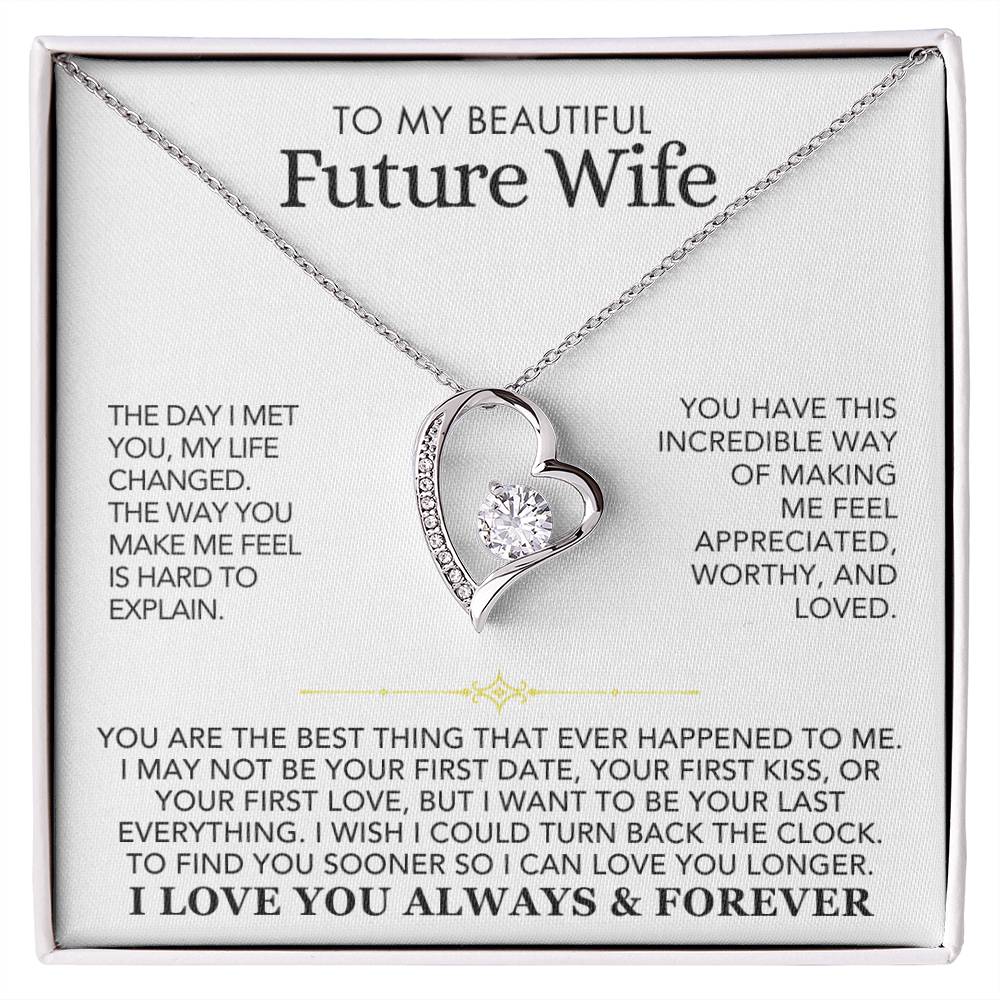 Heart Necklace - To My Beautiful Future Wife