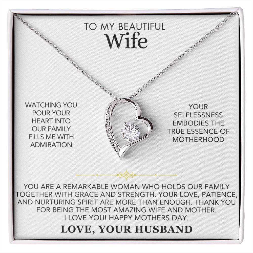 Personalized Mother's Day Necklace - To My Wife