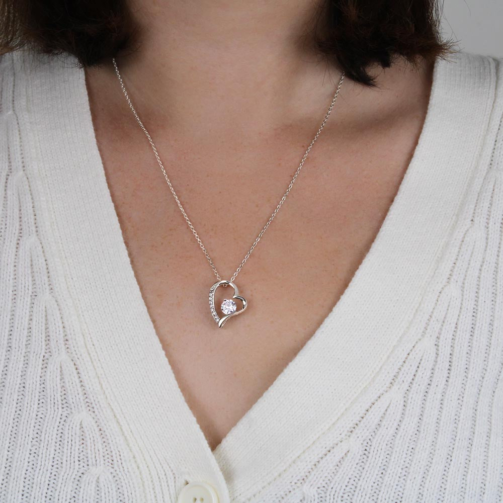 Heart Necklace - To My Granddaughter, Love Grandma