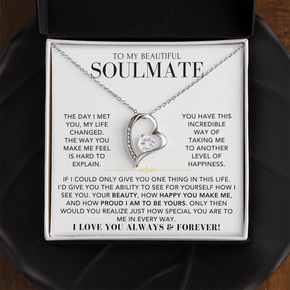 Heart Necklace - To My Soulmate