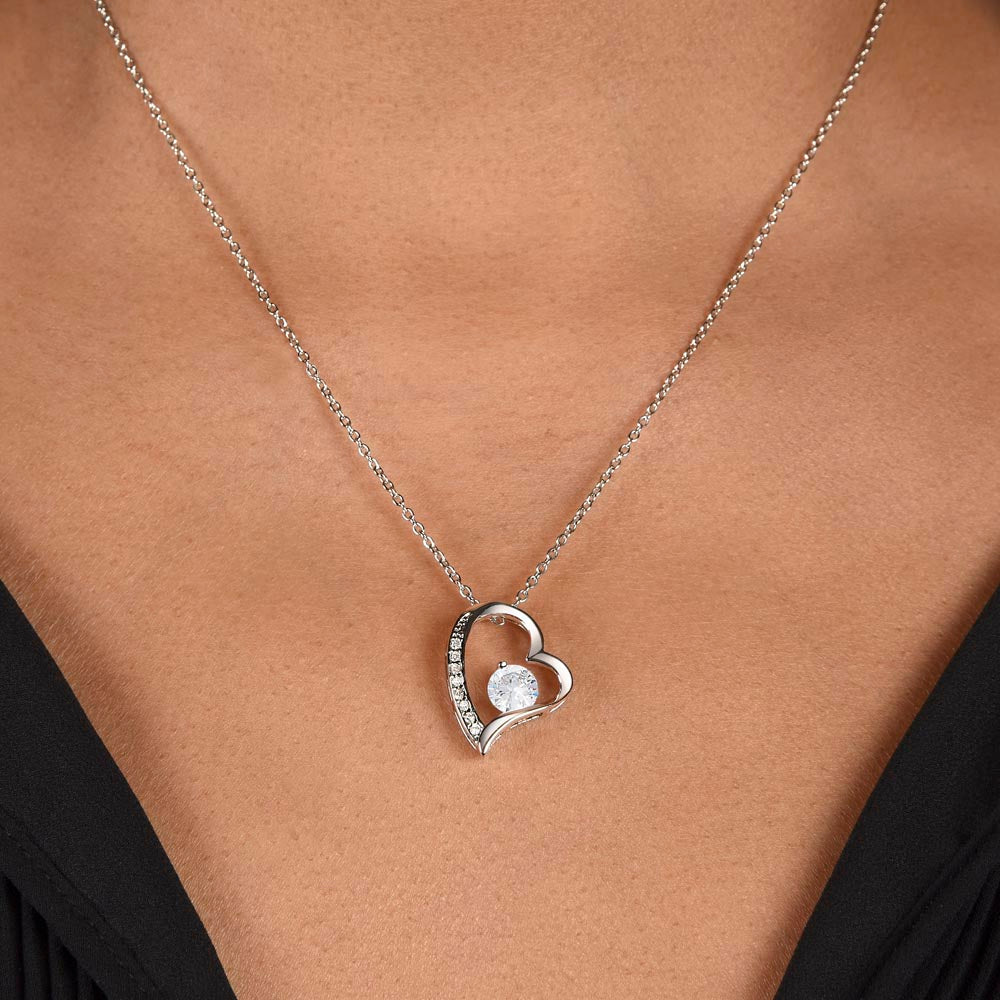 Heart Necklace - To My Daughter, Love Mom