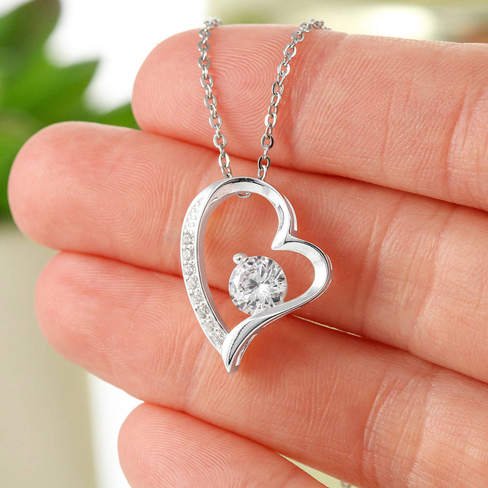 Heart Necklace - To My Daughter, Love Mom