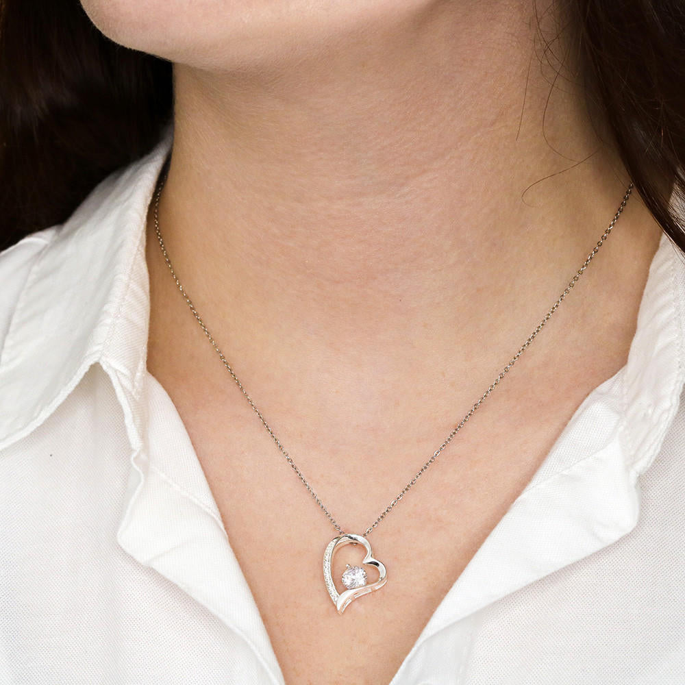 Heart Necklace - To My Granddaughter, Love Grandpa