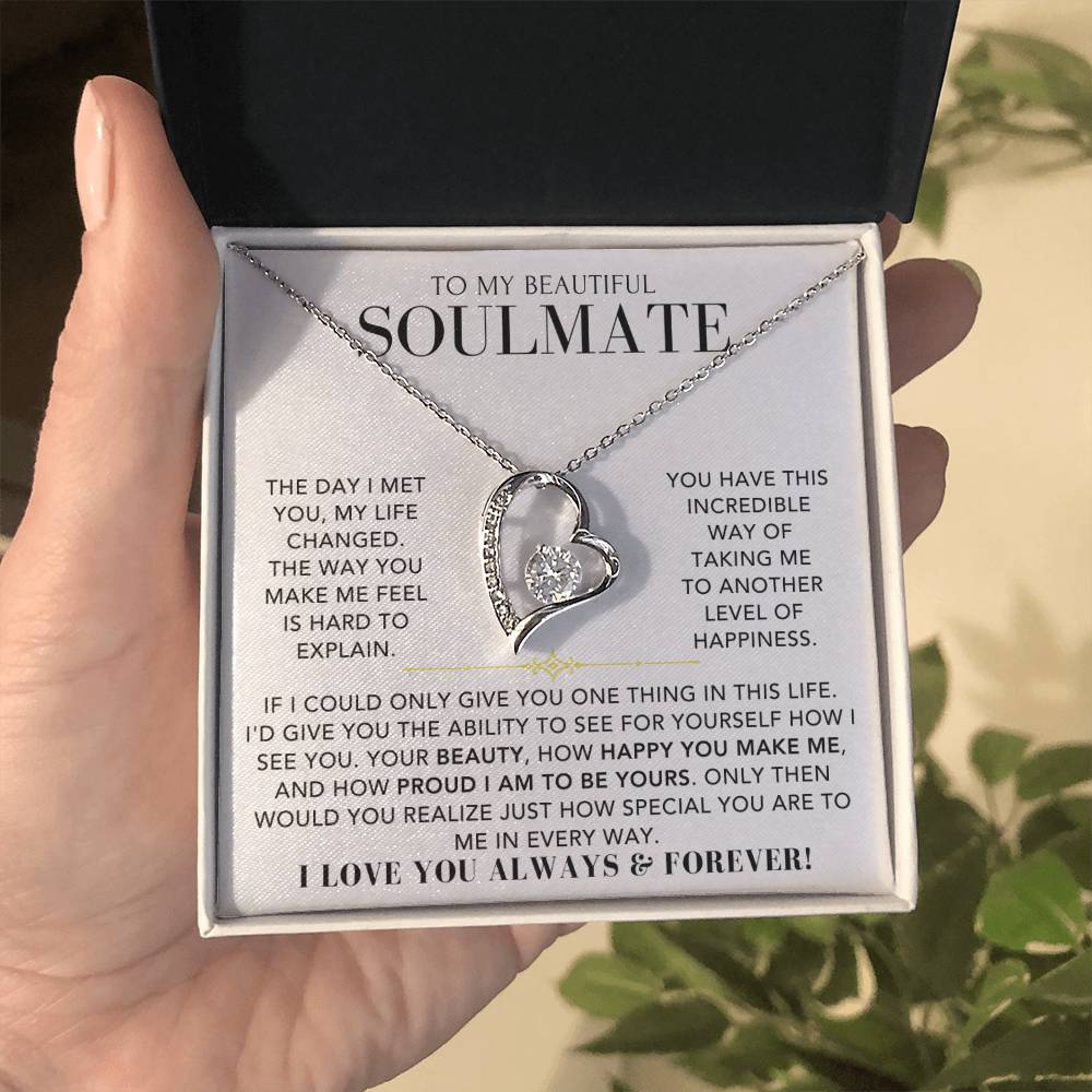 Heart Necklace - To My Soulmate