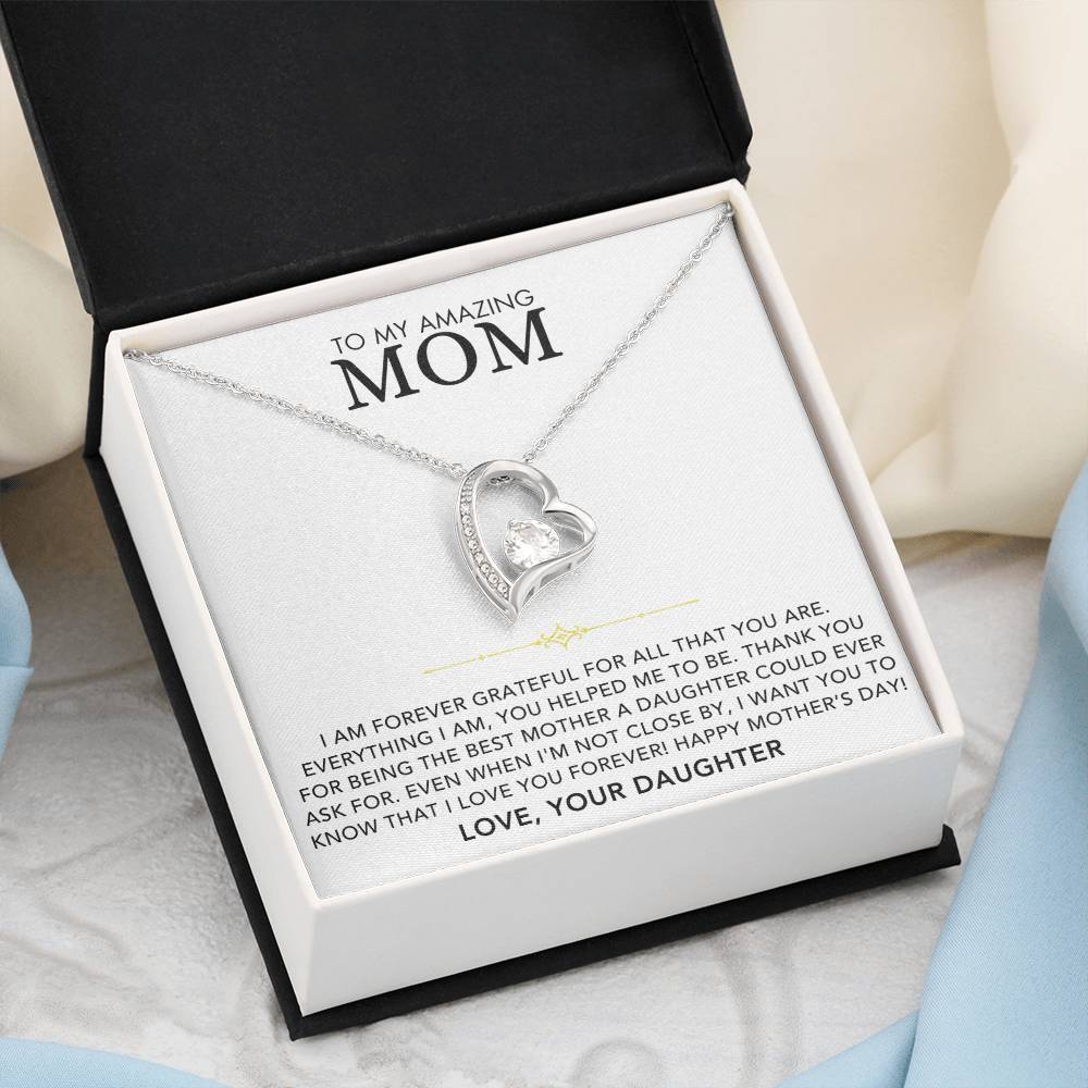 Personalized Mother's Day Necklace- To My Amazing Mom, Love Daughter