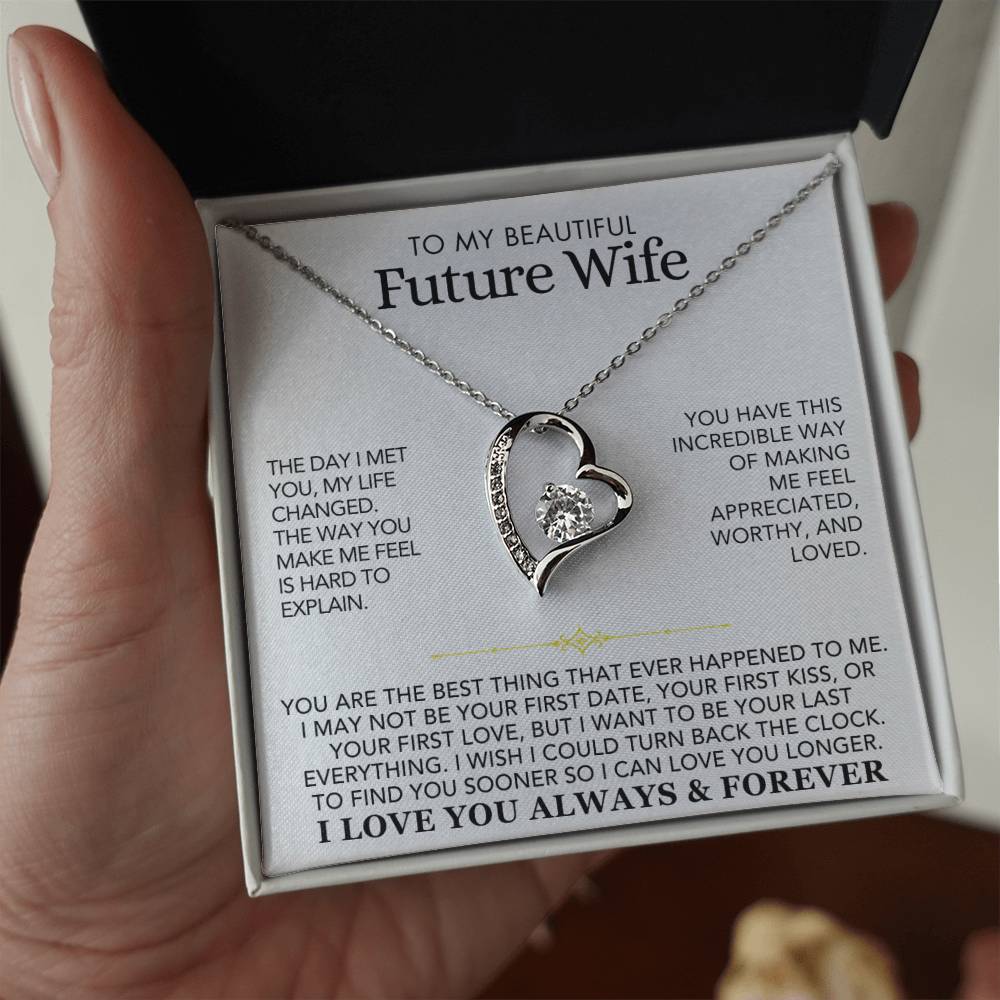 Heart Necklace - To My Beautiful Future Wife