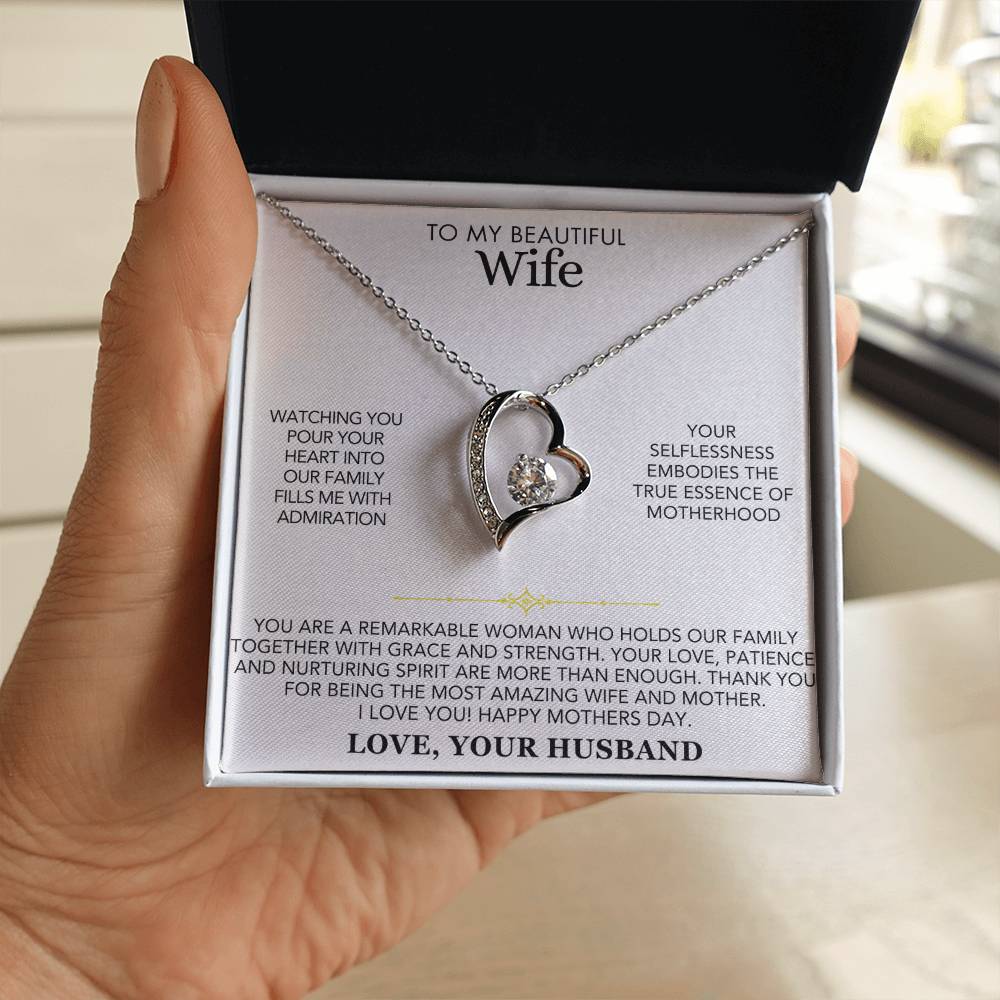 Personalized Mother's Day Necklace - To My Wife